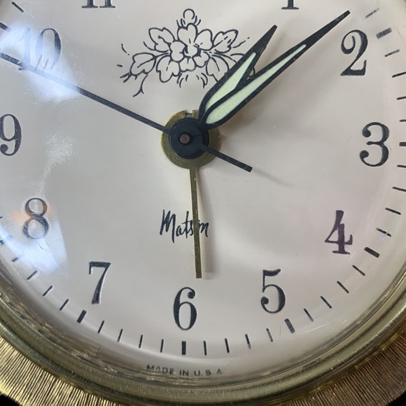Vintage ornate Ormolu MATSON K804 plug in alarm clock - Picture 11 of 13